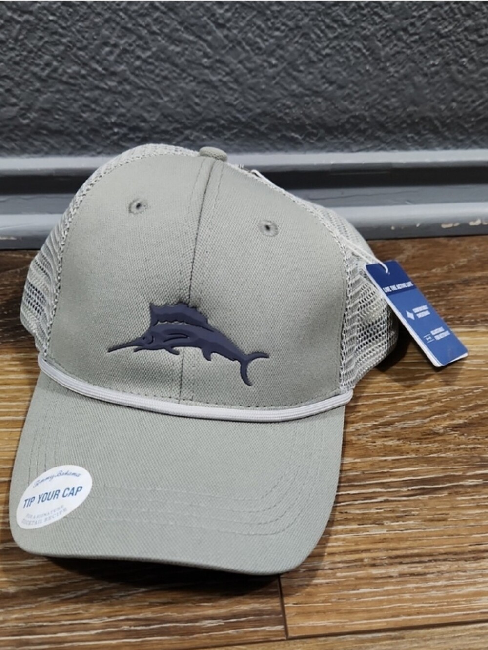 NWT Tommy Bahama Gray Marlin Swordfish Hat